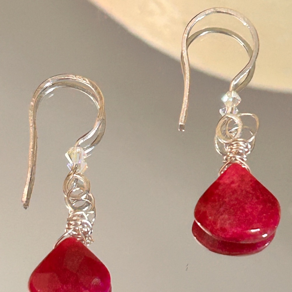 New Sterling Silver and Gemstones Earrings